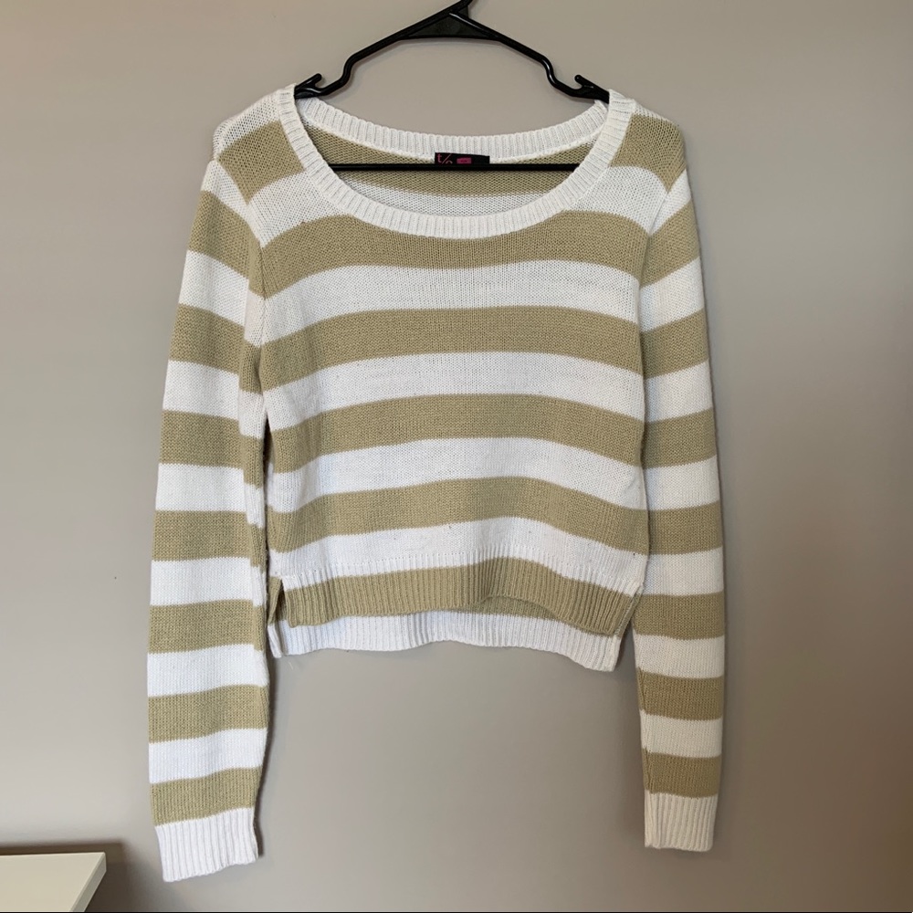 Striped Cropped Sweater